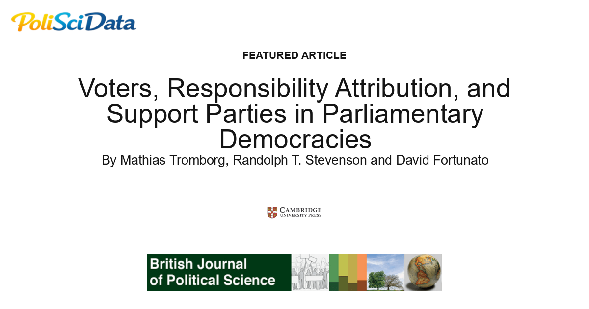 Article card for article: Voters, Responsibility Attribution, and Support Parties in Parliamentary Democracies
