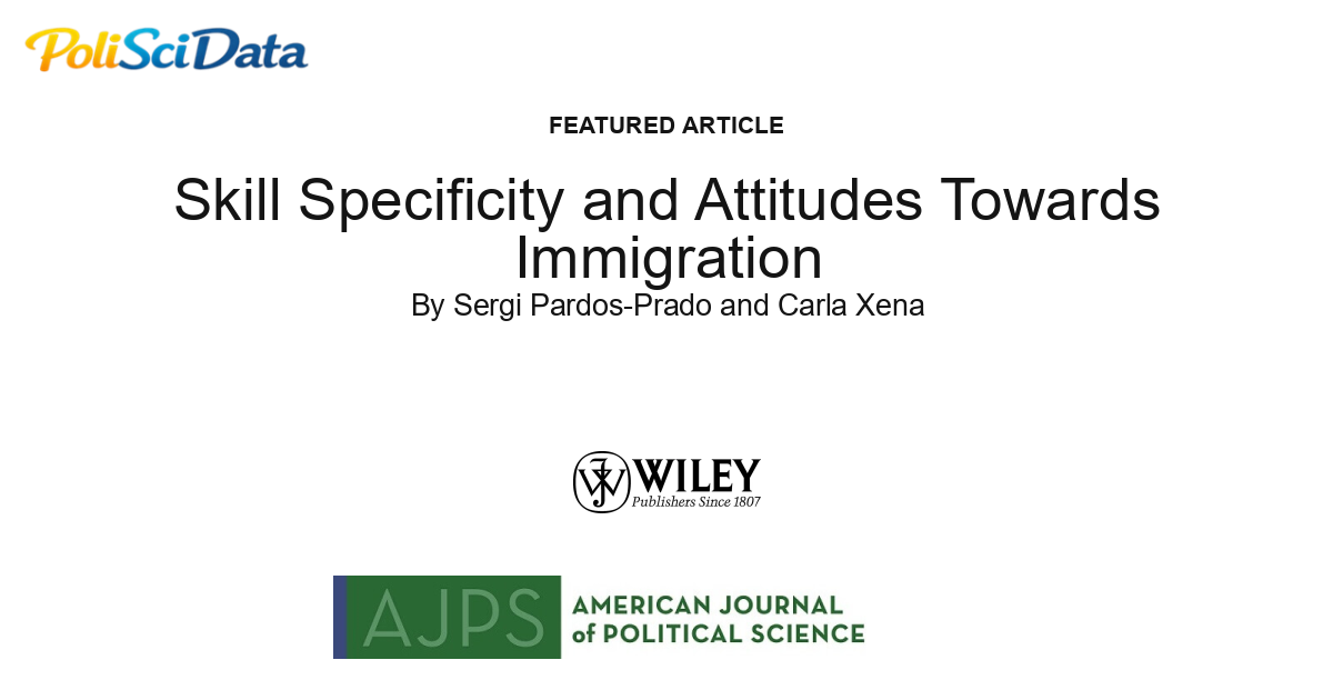 Article card for article: Skill Specificity and Attitudes Towards Immigration