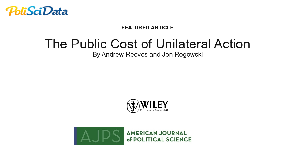 Article card for article: The Public Cost of Unilateral Action