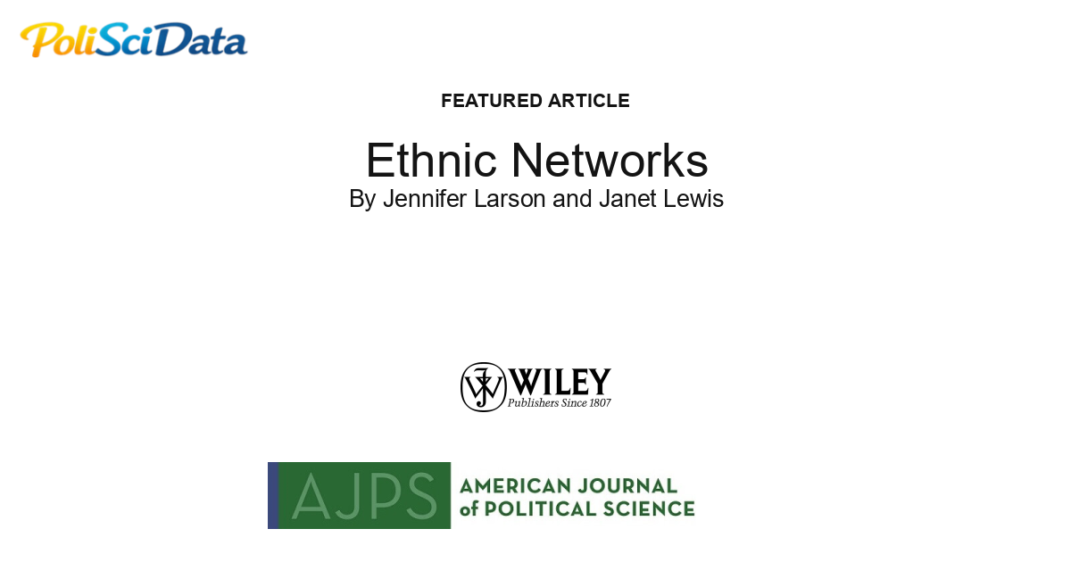 Article card for article: Ethnic Networks