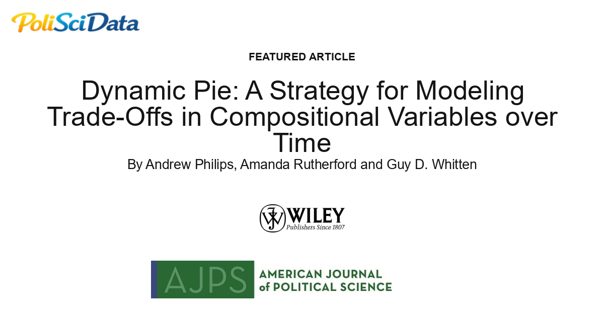 Article card for article: Dynamic Pie: A Strategy for Modeling Trade-Offs in Compositional Variables over Time