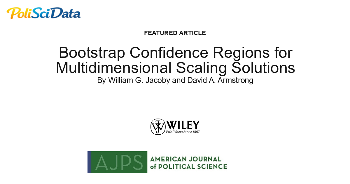 Article card for article: Bootstrap Confidence Regions for Multidimensional Scaling Solutions