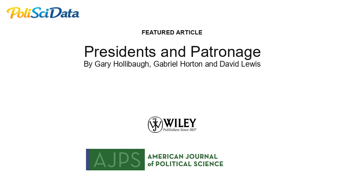 Article card for article: Presidents and Patronage