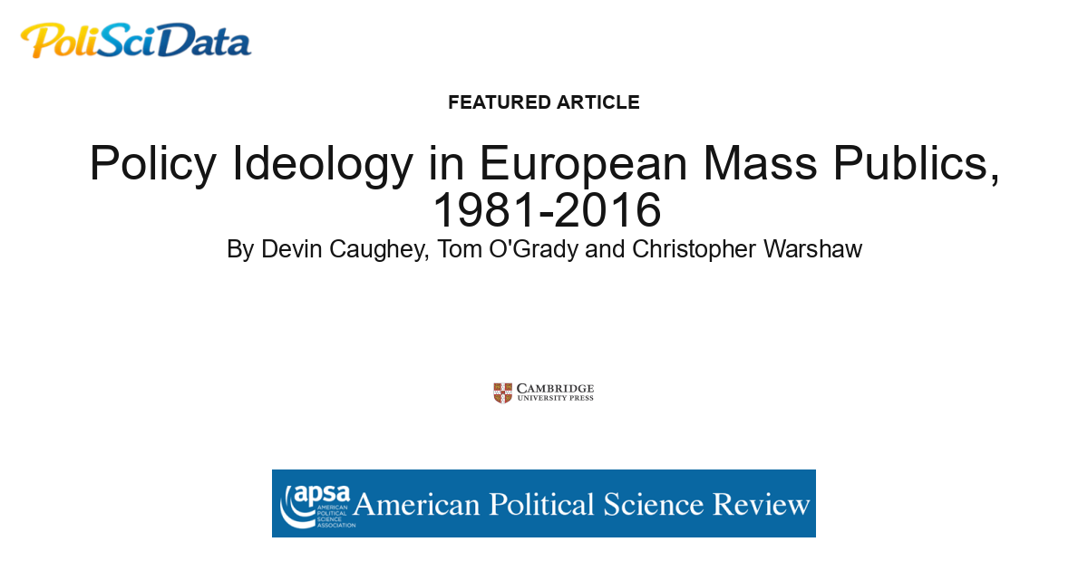 Article card for article: Policy Ideology in European Mass Publics, 1981-2016