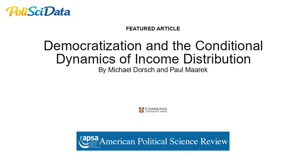 Article card for article: Democratization and the Conditional Dynamics of Income Distribution