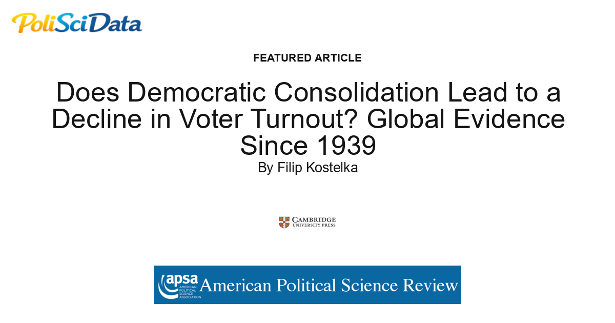 Article card for article: Does Democratic Consolidation Lead to a Decline in Voter Turnout? Global Evidence Since 1939