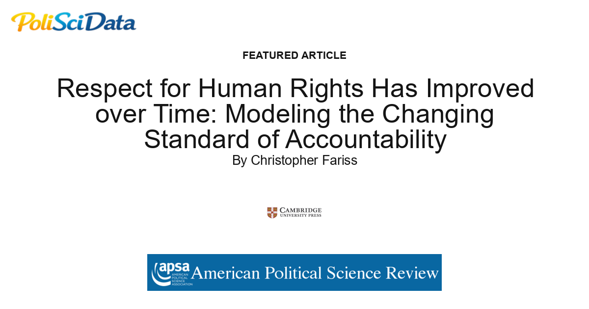 Article card for article: Respect for Human Rights Has Improved over Time: Modeling the Changing Standard of Accountability