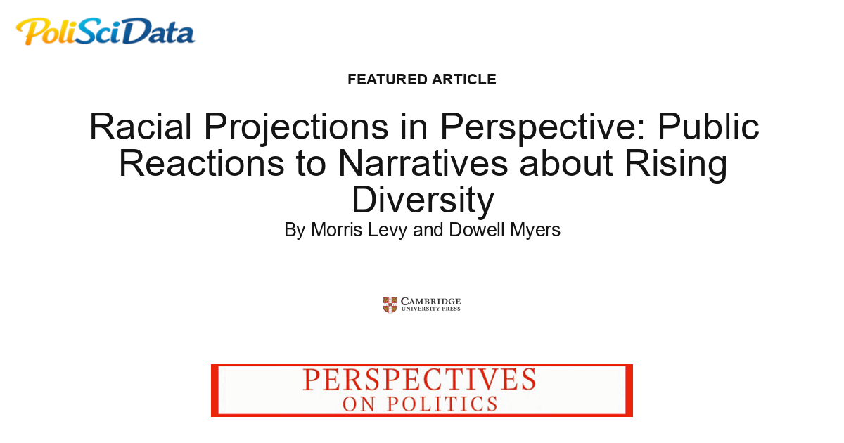 Article card for article: Racial Projections in Perspective: Public Reactions to Narratives about Rising Diversity