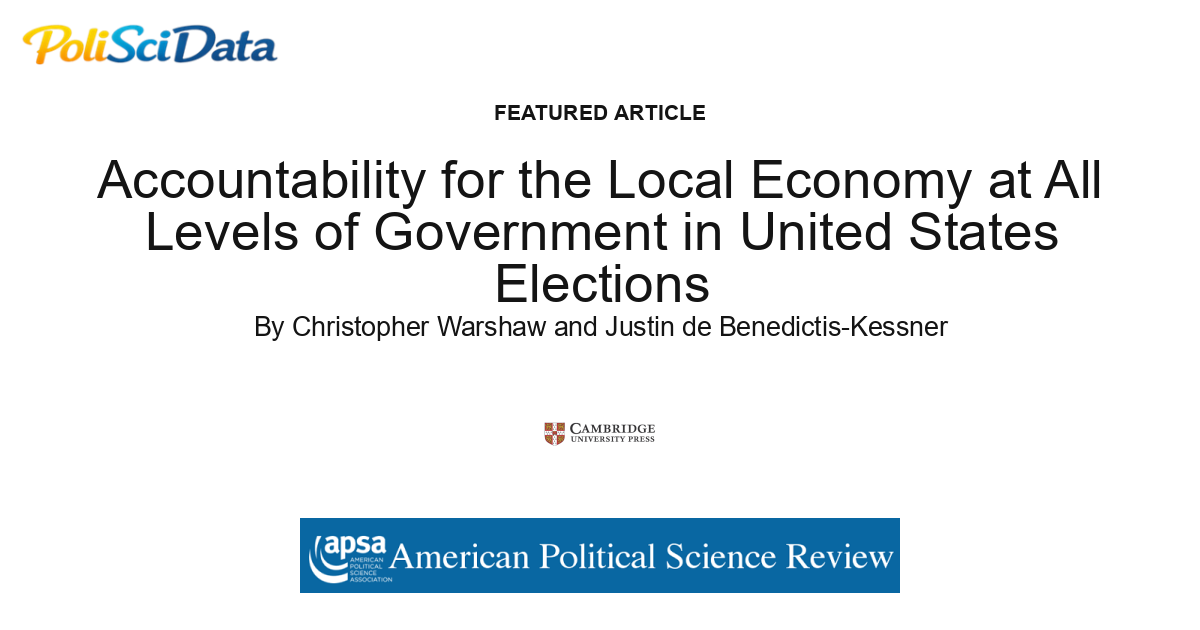 Article card for article: Accountability for the Local Economy at All Levels of Government in United States Elections