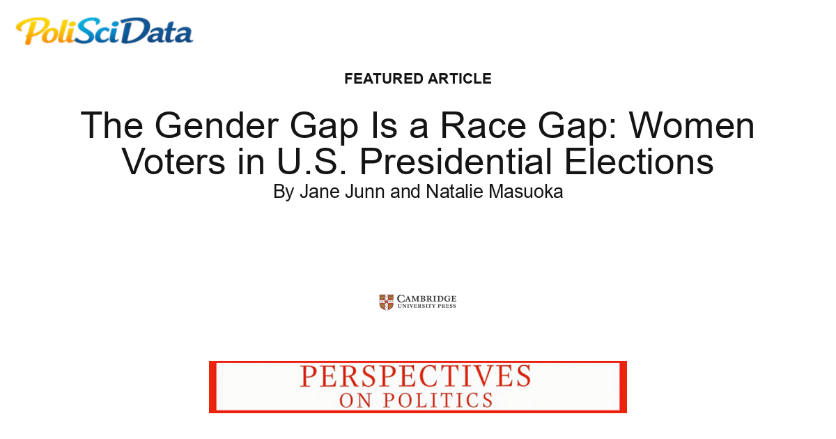 Article card for article: The Gender Gap Is a Race Gap: Women Voters in U.S. Presidential Elections