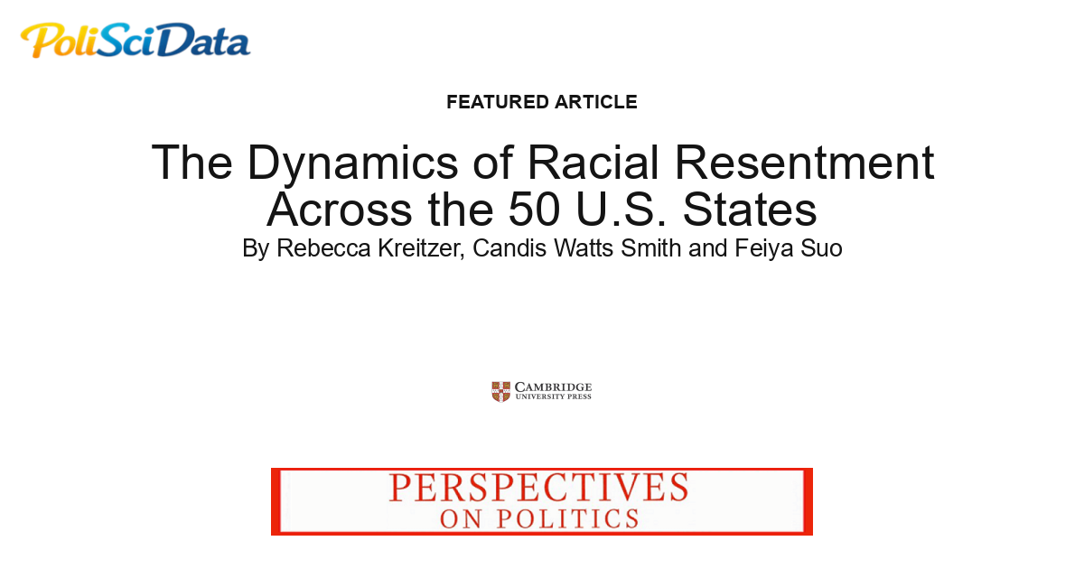 Article card for article: The Dynamics of Racial Resentment Across the 50 U.S. States