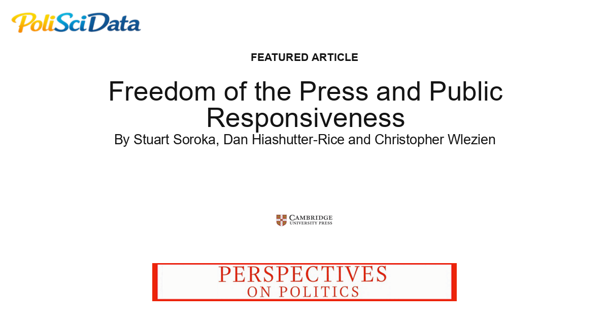 Article card for article: Freedom of the Press and Public Responsiveness