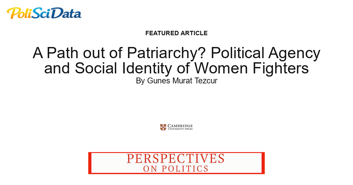 Article card for article: A Path out of Patriarchy? Political Agency and Social Identity of Women Fighters