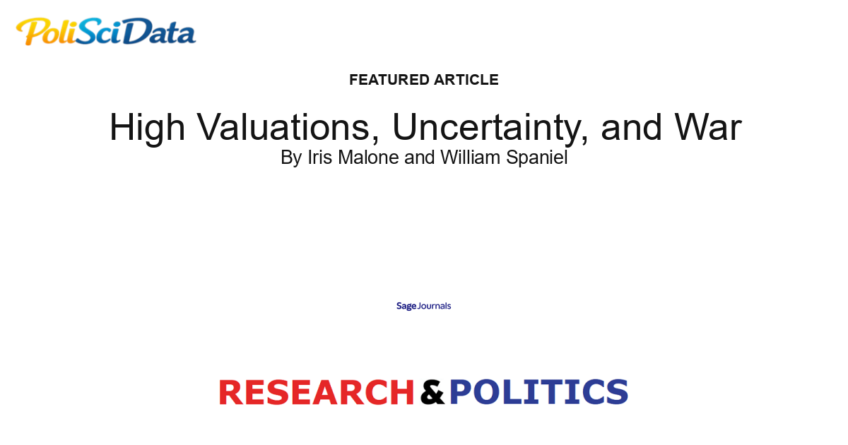 Article card for article: High Valuations, Uncertainty, and War