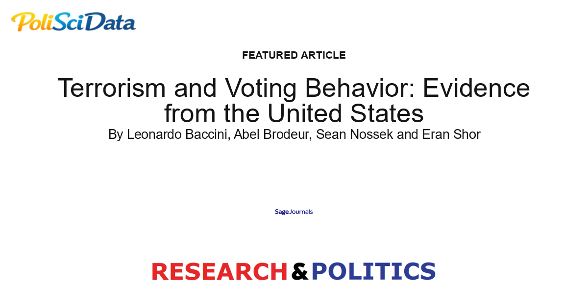 Article card for article: Terrorism and Voting Behavior: Evidence from the United States