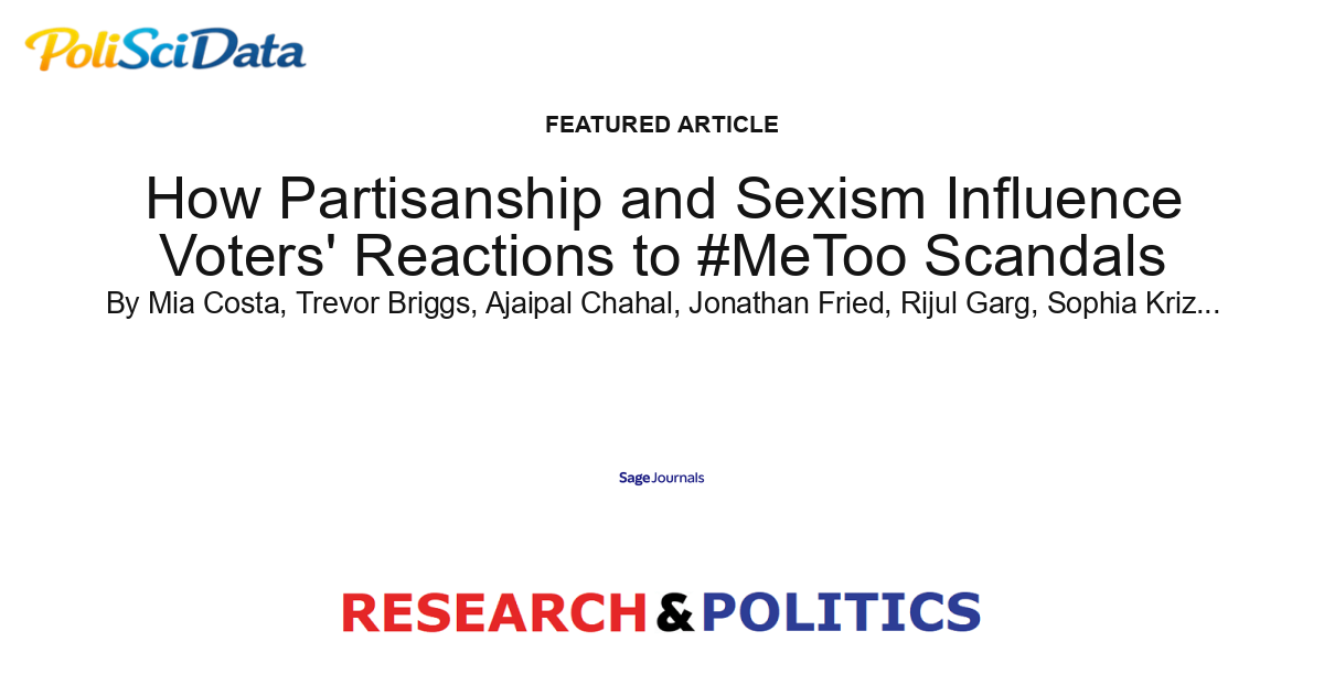 Article card for article: How Partisanship and Sexism Influence Voters' Reactions to #MeToo Scandals