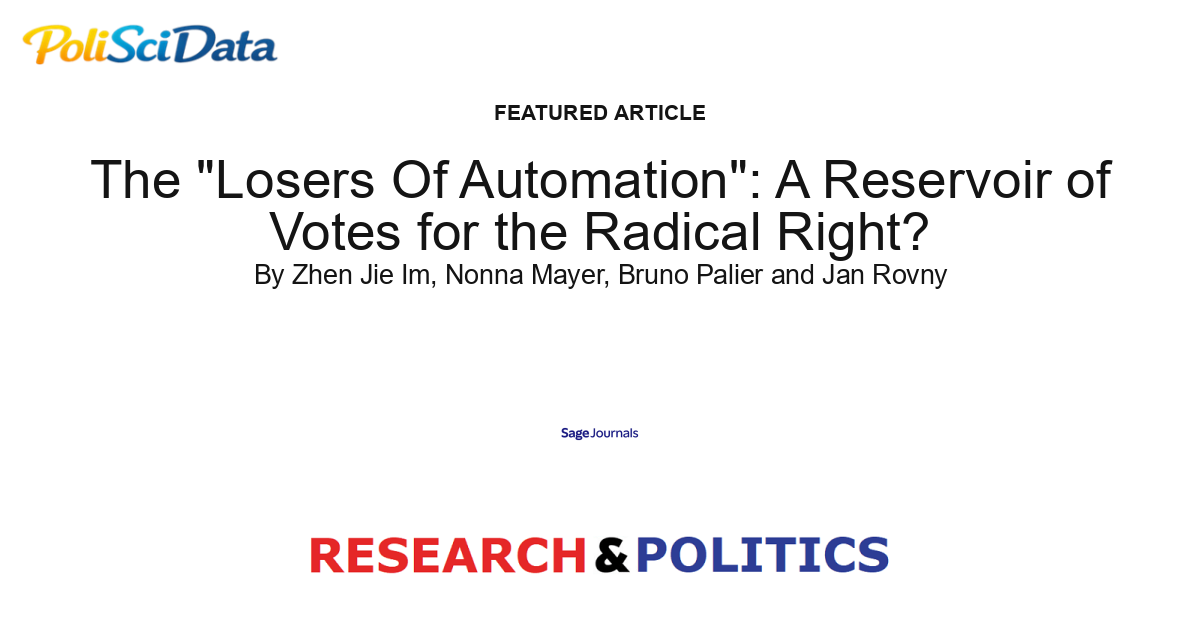 Article card for article: The "Losers Of Automation": A Reservoir of Votes for the Radical Right?