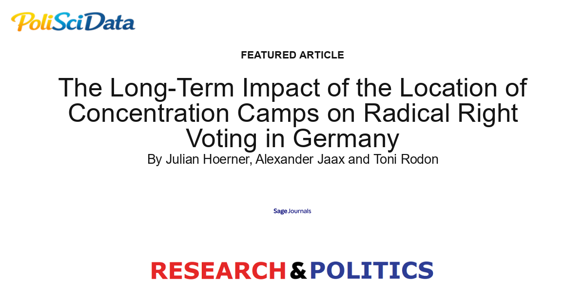 Article card for article: The Long-Term Impact of the Location of Concentration Camps on Radical Right Voting in Germany