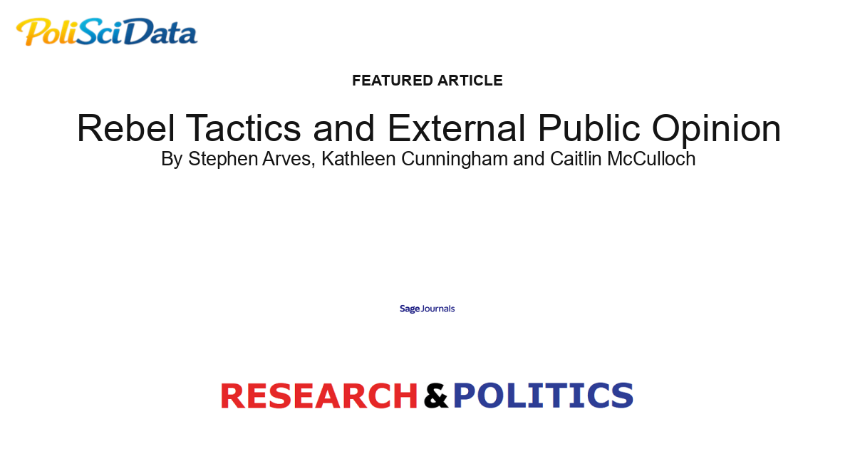 Article card for article: Rebel Tactics and External Public Opinion