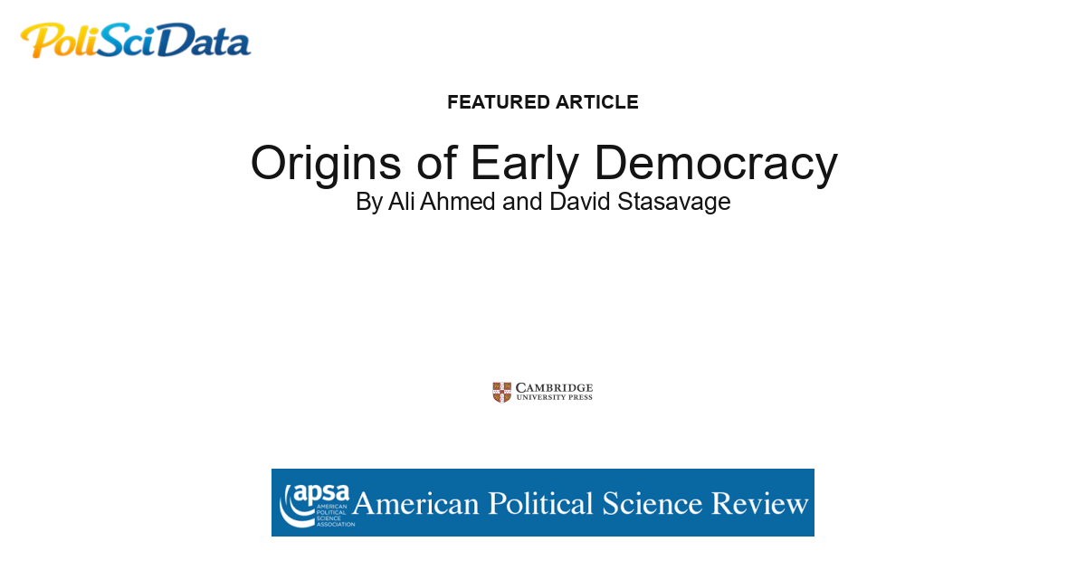 Article card for article: Origins of Early Democracy