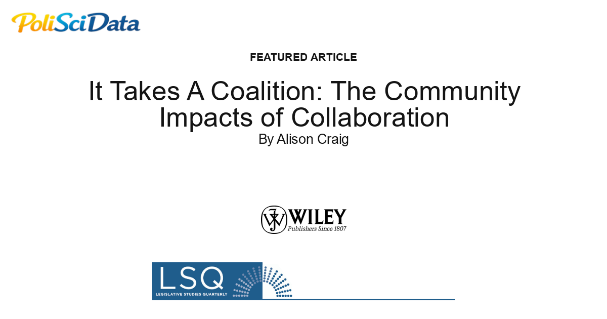 Article card for article: It Takes A Coalition: The Community Impacts of Collaboration