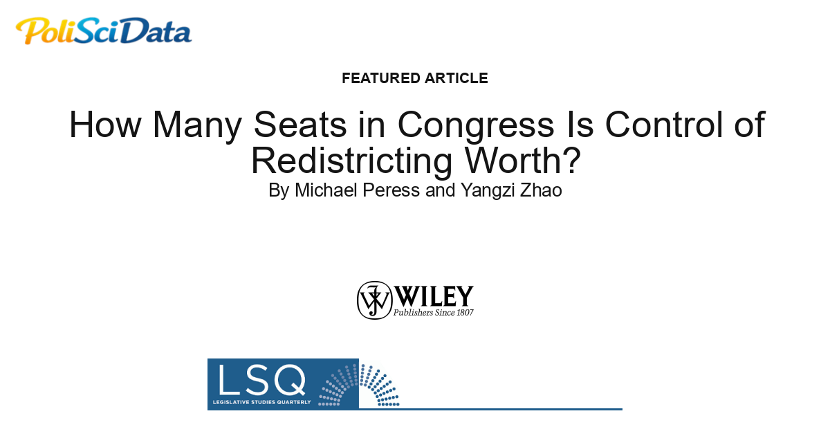 Article card for article: How Many Seats in Congress Is Control of Redistricting Worth?