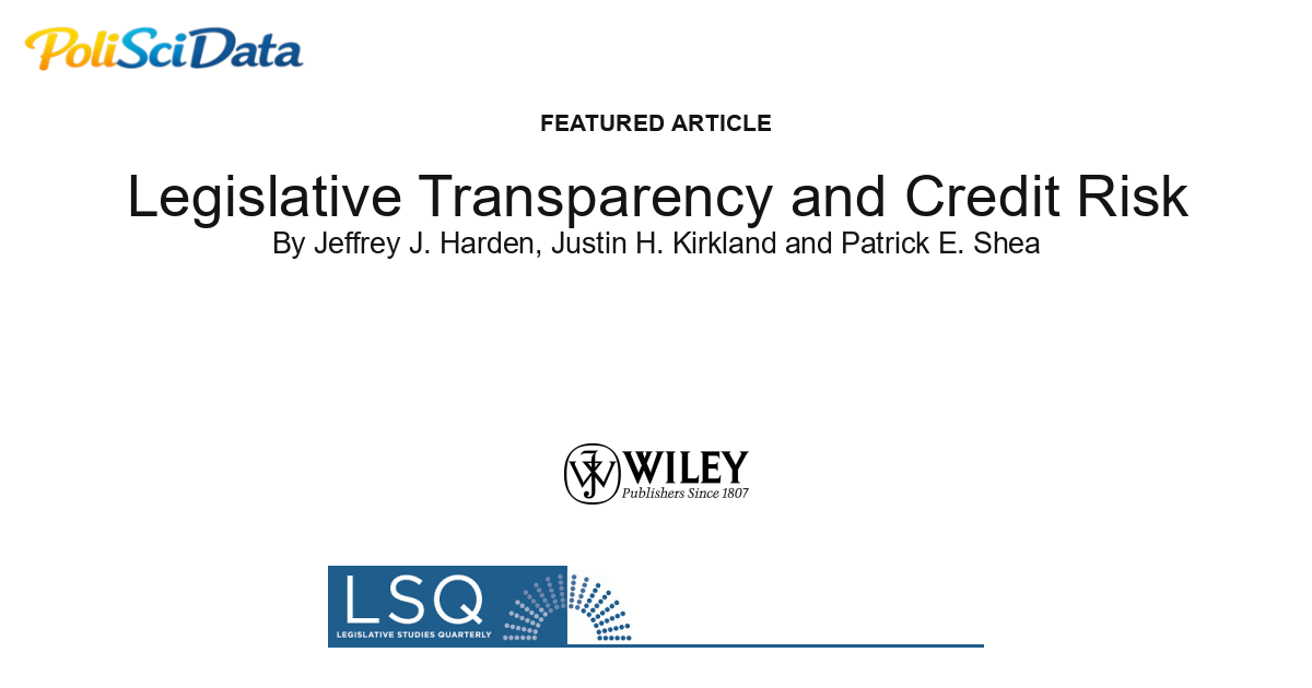 Article card for article: Legislative Transparency and Credit Risk