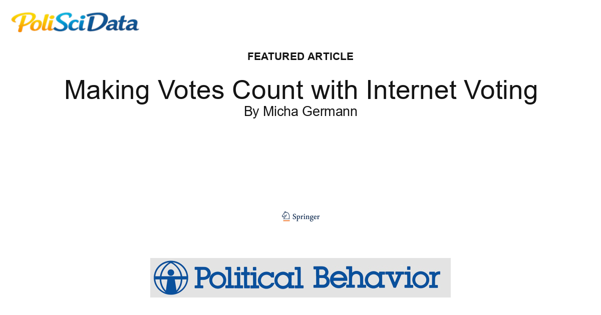 Article card for article: Making Votes Count with Internet Voting