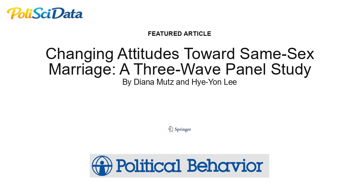 Article card for article: Changing Attitudes Toward Same-Sex Marriage: A Three-Wave Panel Study