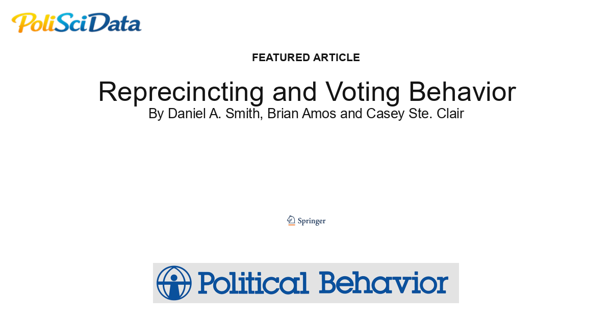 Article card for article: Reprecincting and Voting Behavior