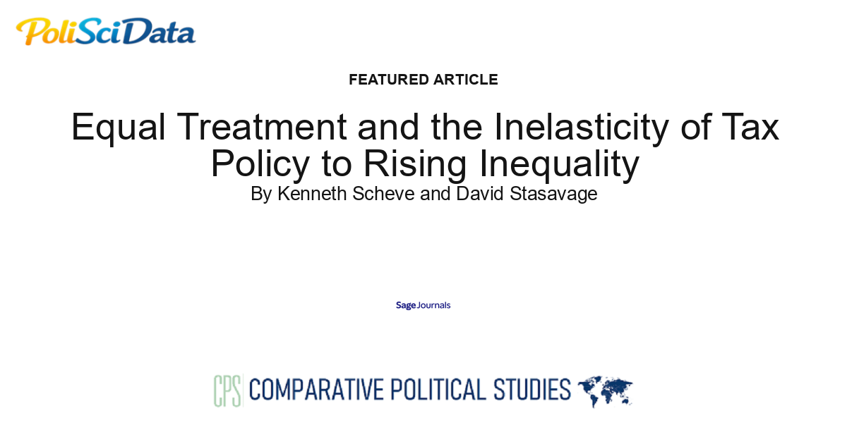 Article card for article: Equal Treatment and the Inelasticity of Tax Policy to Rising Inequality