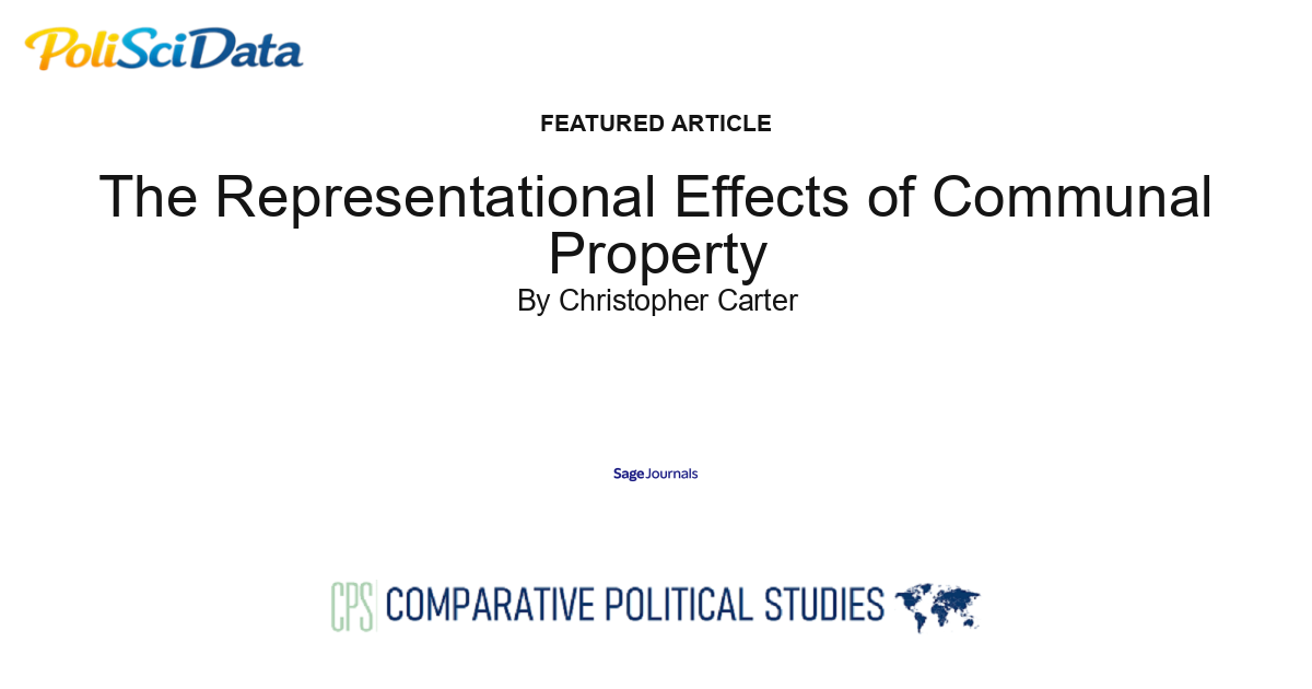Article card for article: The Representational Effects of Communal Property