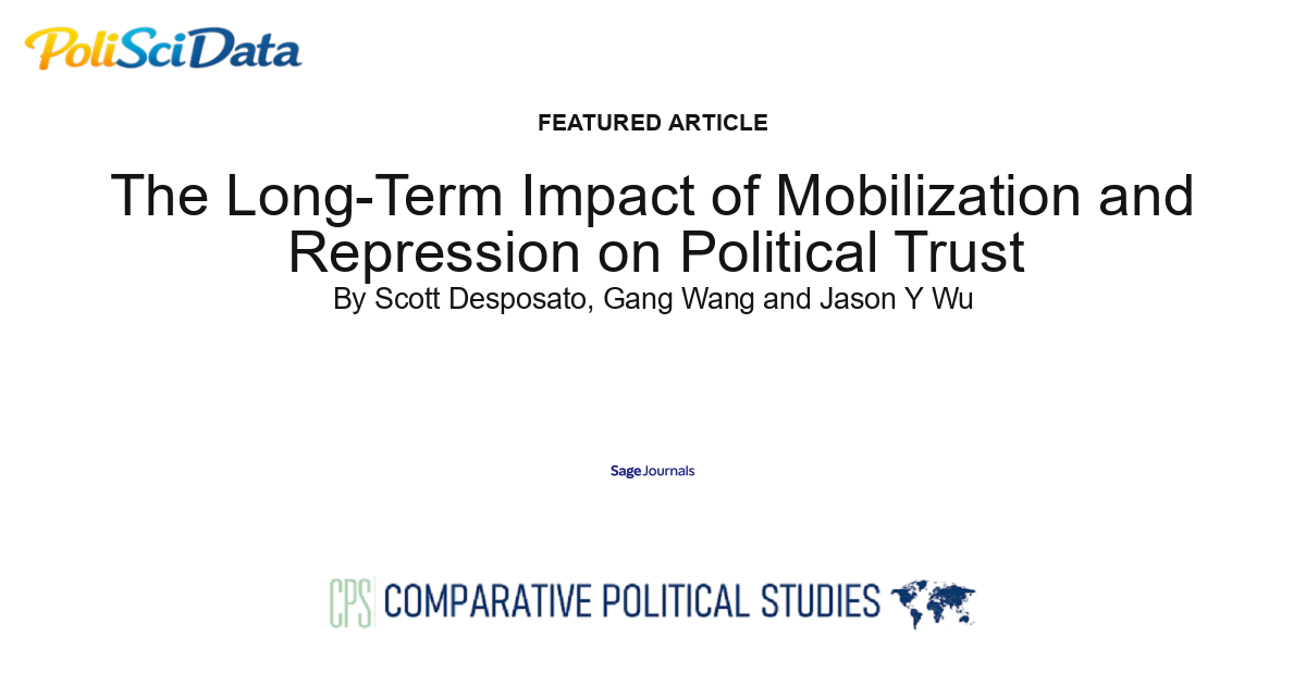 Article card for article: The Long-Term Impact of Mobilization and Repression on Political Trust