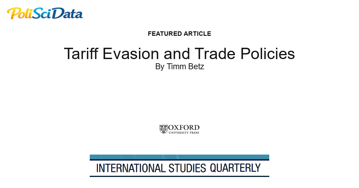 Article card for article: Tariff Evasion and Trade Policies