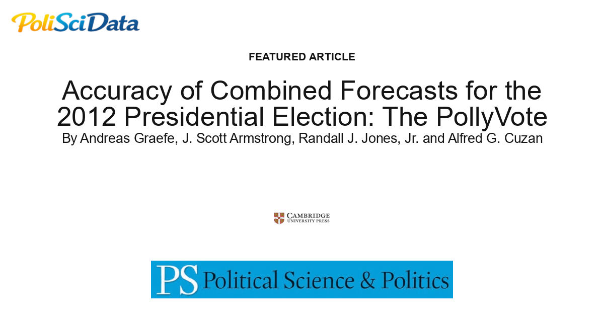 Article card for article: Accuracy of Combined Forecasts for the 2012 Presidential Election: The PollyVote
