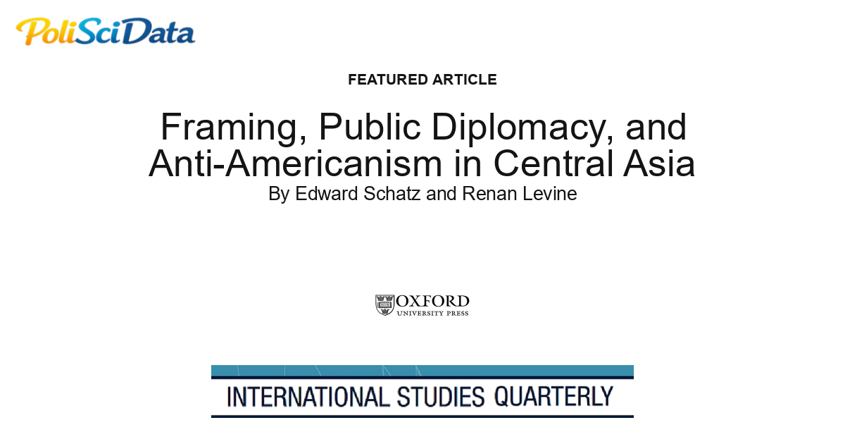 Article card for article: Framing, Public Diplomacy, and Anti-Americanism in Central Asia