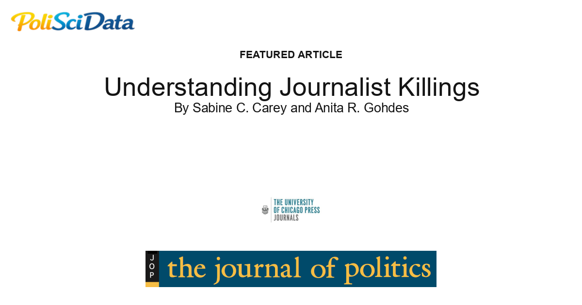 Article card for article: Understanding Journalist Killings
