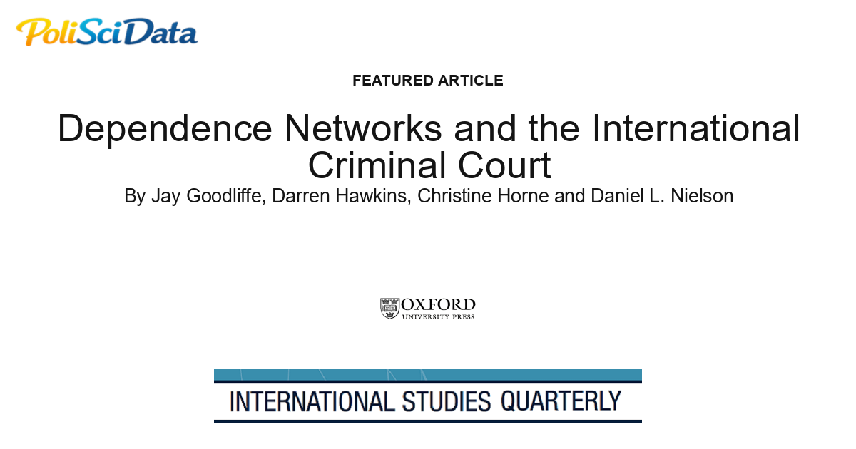 Article card for article: Dependence Networks and the International Criminal Court