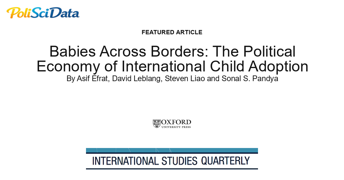 Article card for article: Babies Across Borders: The Political Economy of International Child Adoption