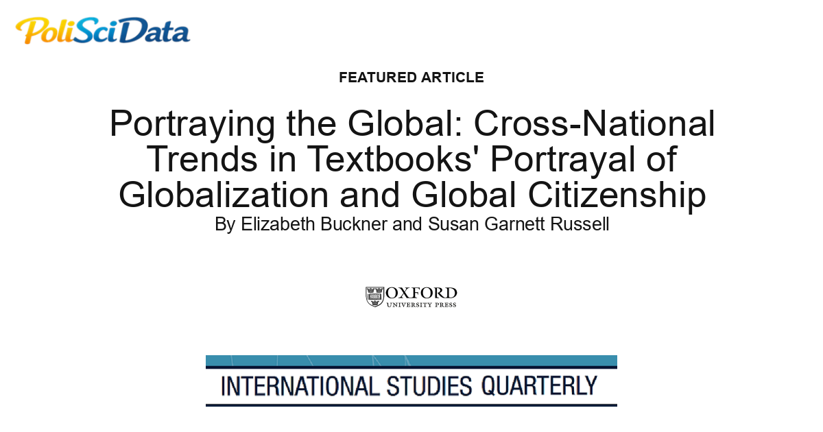 Article card for article: Portraying the Global: Cross-National Trends in Textbooks' Portrayal of Globalization and Global Citizenship
