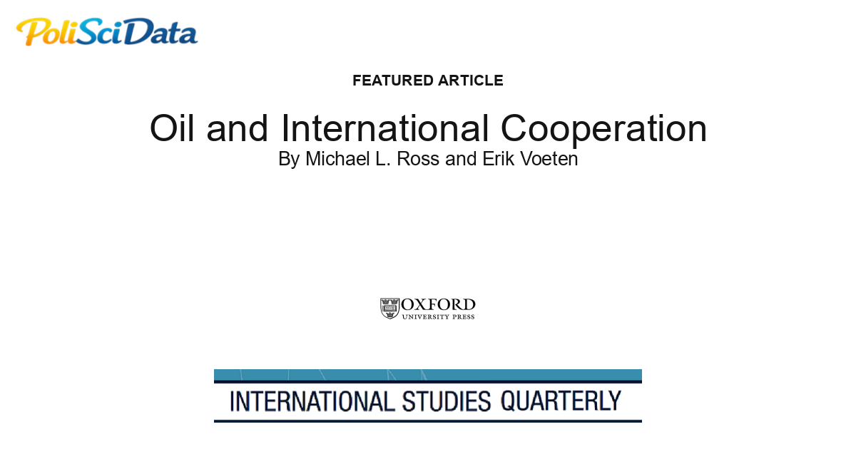 Article card for article: Oil and International Cooperation