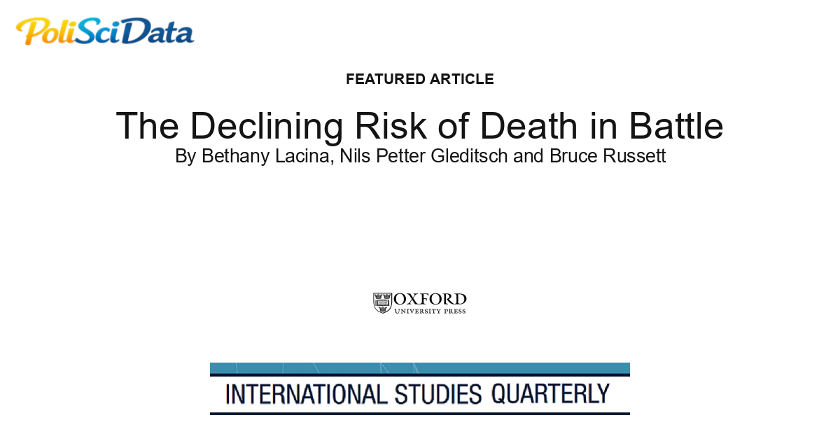 Article card for article: The Declining Risk of Death in Battle