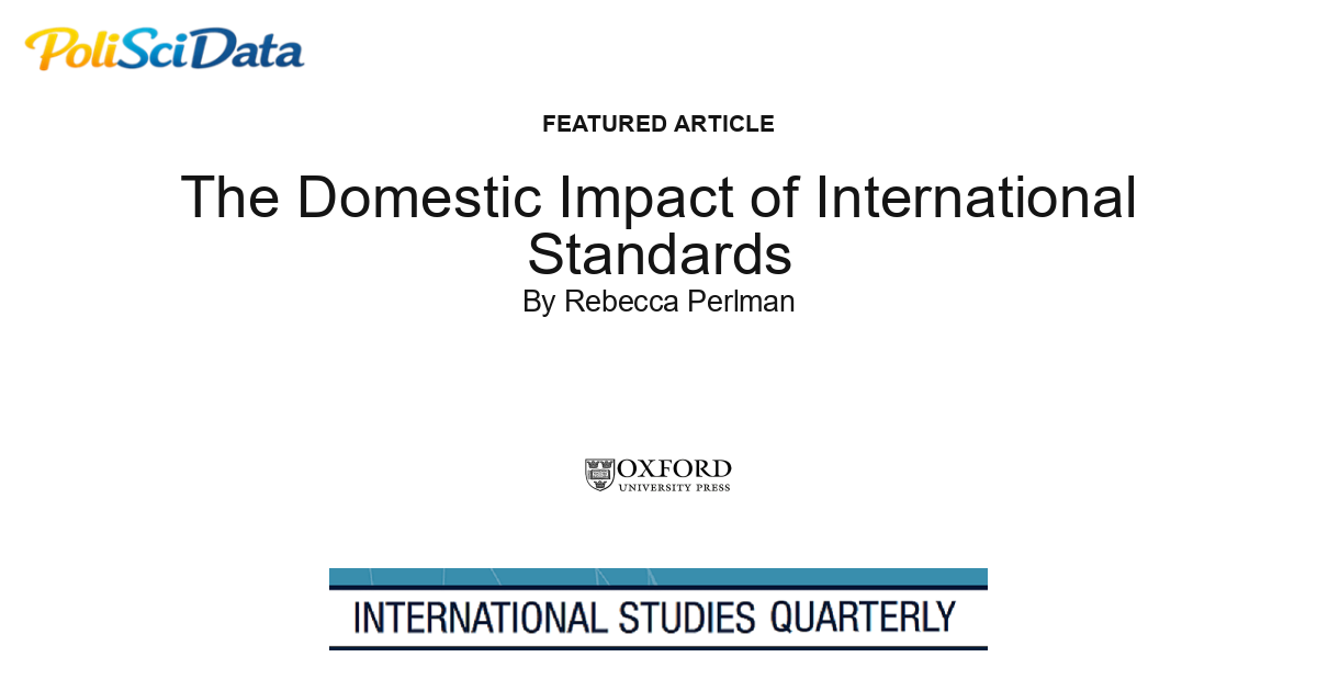 Article card for article: The Domestic Impact of International Standards