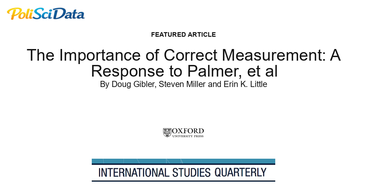 Article card for article: The Importance of Correct Measurement: A Response to Palmer, et al
