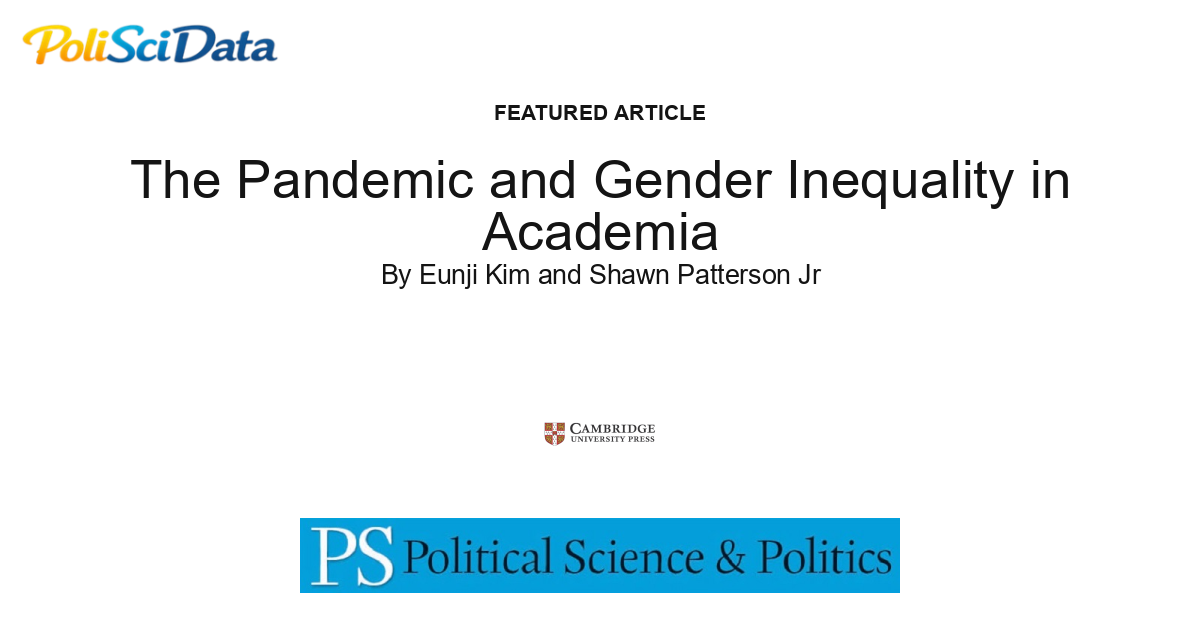 Article card for article: The Pandemic and Gender Inequality in Academia