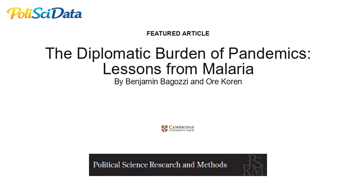 Article card for article: The Diplomatic Burden of Pandemics: Lessons from Malaria
