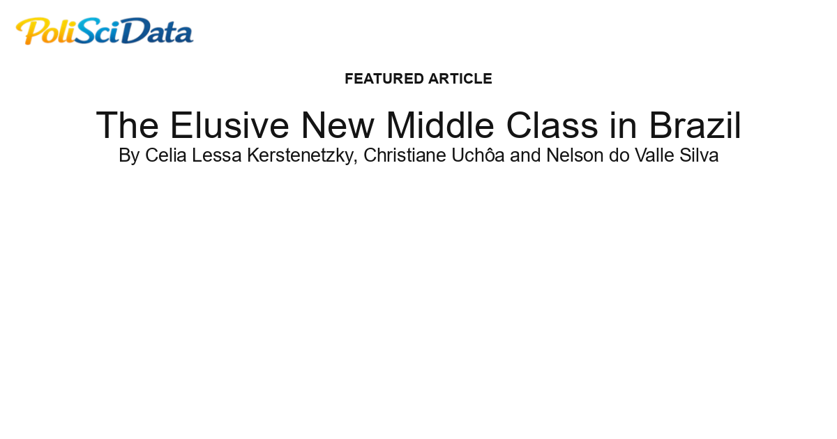 Article card for article: The Elusive New Middle Class in Brazil