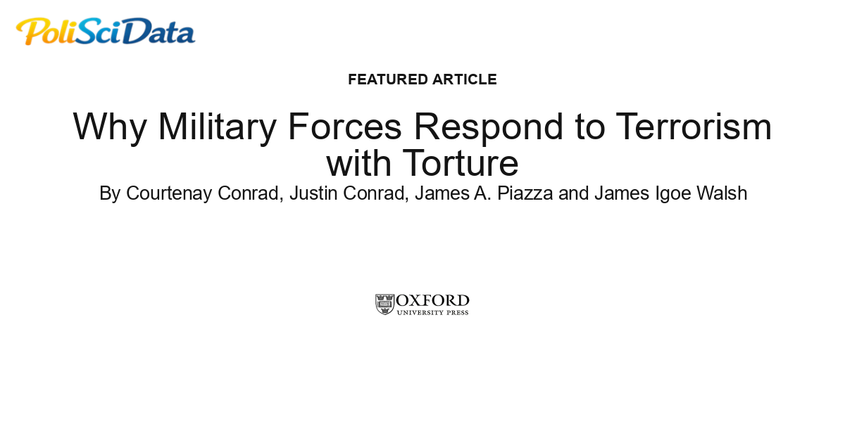 Article card for article: Why Military Forces Respond to Terrorism with Torture