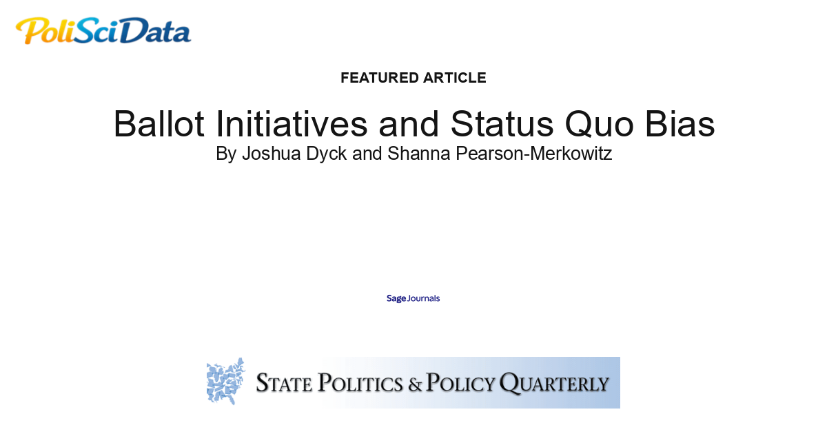 Article card for article: Ballot Initiatives and Status Quo Bias
