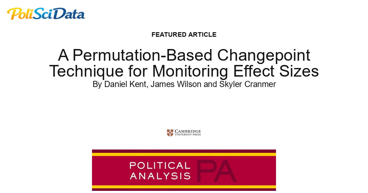 Article card for article: A Permutation-Based Changepoint Technique for Monitoring Effect Sizes